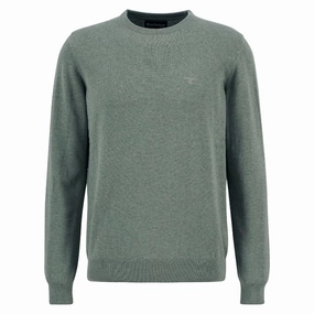 Barbour Pima Cotton Mens Crew Neck Jumper - Thyme Clearance Event Alert Special Steal Event