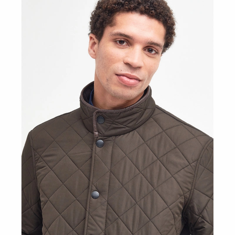Hot Pick Sale Barbour Powell Mens Quilted Jacket - Olive