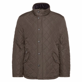 Barbour Powell Mens Quilted Jacket - Olive Grab the Deal Now Perfect Gift Sale