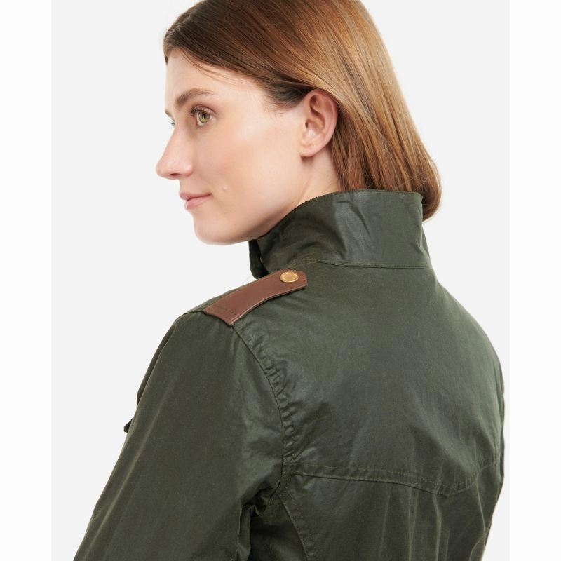 Hot Sale Alert Limited Edition Offer Barbour Premium Defence Ladies Wax Jacket - Archive Olive/Ancient