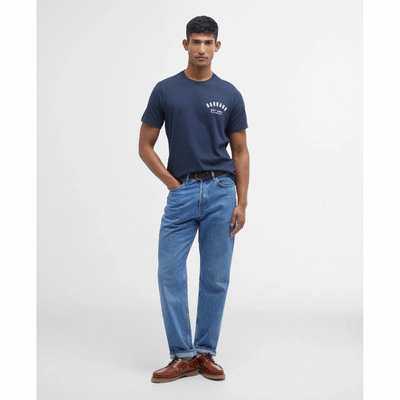 Barbour Preppy Mens T-Shirt - New Navy Today Only Offer