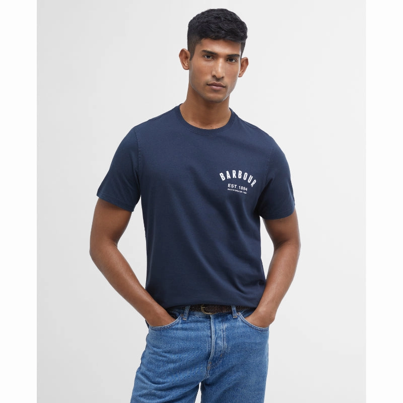 Barbour Preppy Mens T-Shirt - New Navy Trendy Picks Today Big Clearance Event