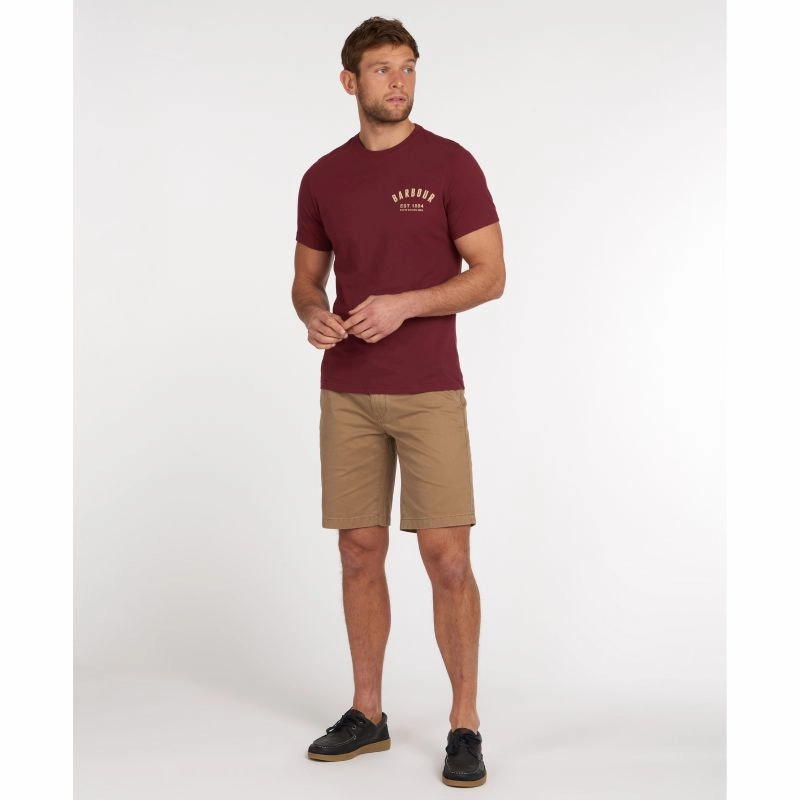 MustHave Deals Price Drop Alert Barbour Preppy Mens T-Shirt - Ruby