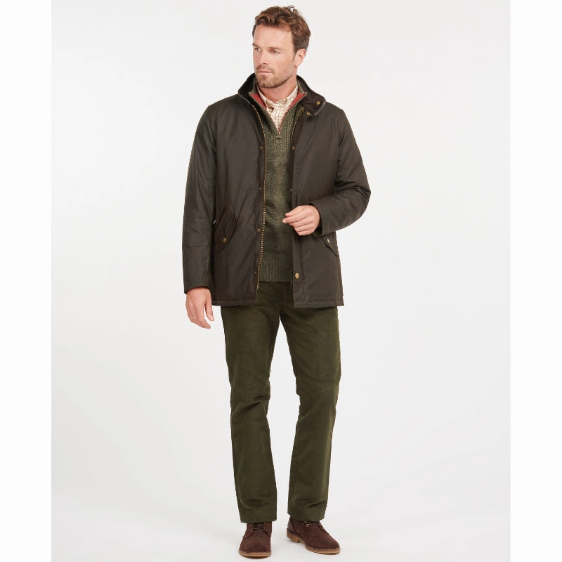 Barbour Prestbury Mens Wax Jacket - Olive Special Price Offer