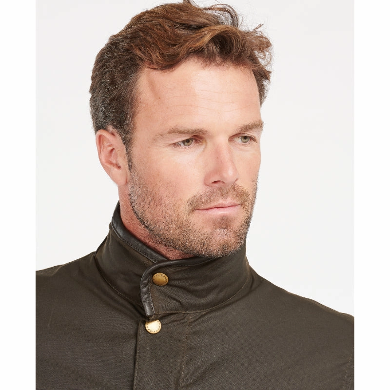 Barbour Prestbury Mens Wax Jacket - Olive Todays Mega Savings Grab the Deal Now