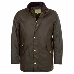 Barbour Prestbury Mens Wax Jacket - Olive Big Hot Sale