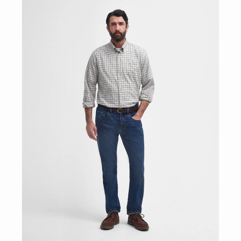 Barbour Preston Mens Regular Fit Shirt - Navy Hot Pick of the Day