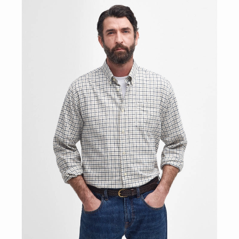 Barbour Preston Mens Regular Fit Shirt - Navy Todays Hot Savings MustHave Steals