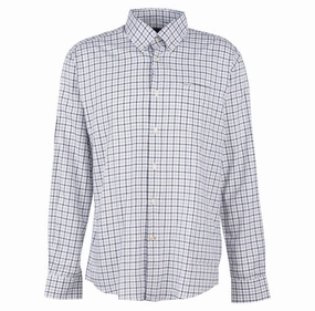 Barbour Preston Regular Fit Mens Shirt - Olive Hot Sale Frenzy
