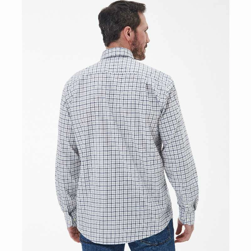 Barbour Preston Regular Fit Mens Shirt - Olive Clearance Sale
