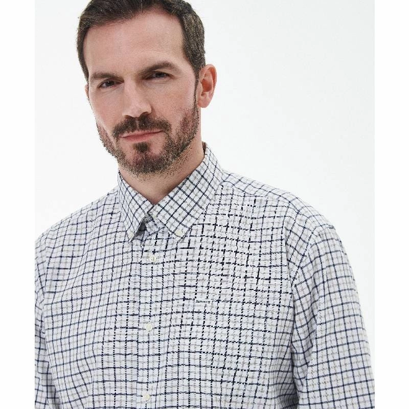 Barbour Preston Regular Fit Mens Shirt - Olive Instant Hot Deal MustShop Sale