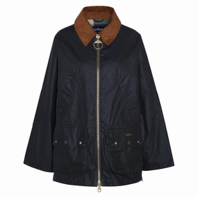 Shop Grab Now Save Today Event Barbour Raelynn Ladies Wax Jacket - Black/Ancient Tartan