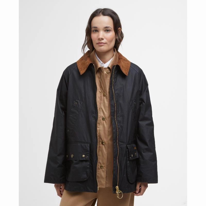 Barbour Raelynn Ladies Wax Jacket - Black/Ancient Tartan Mega Discount Today