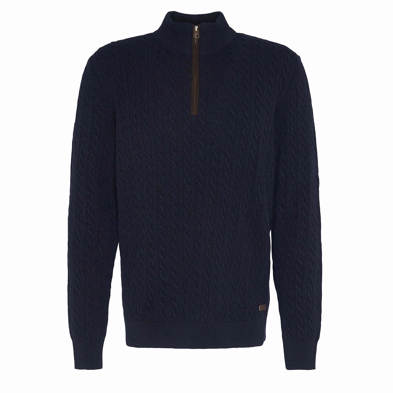 Barbour Ramsden Half Zip Knitted Jumper Navy Hot Sale Alert