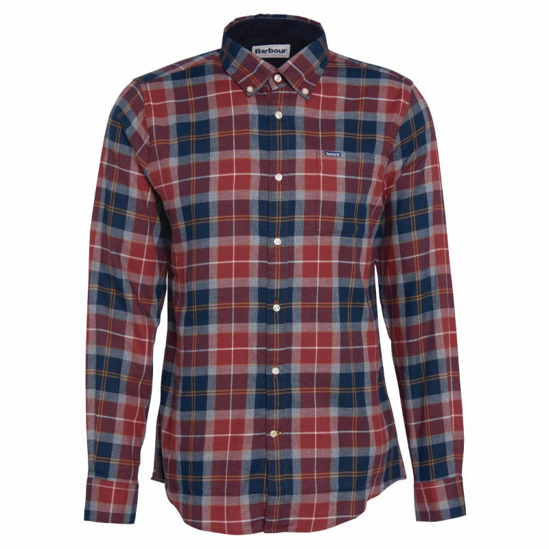 Limited Time Steal Instant Hot Deal Barbour Rasay Tailored Fit Mens Shirt - Brackencroft Tartan
