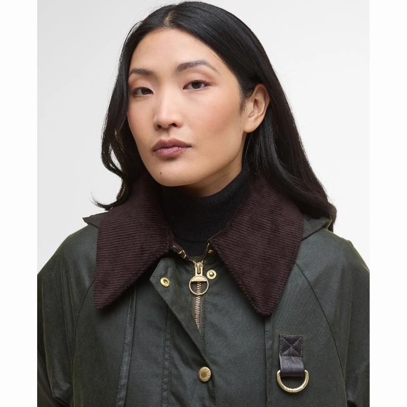 Barbour Reighton Wax Ladies Jacket - Fern/Ancient Big Clearance Event