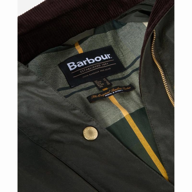 Barbour Reighton Wax Ladies Jacket - Fern/Ancient Hot Sale Alert Special Deals Online