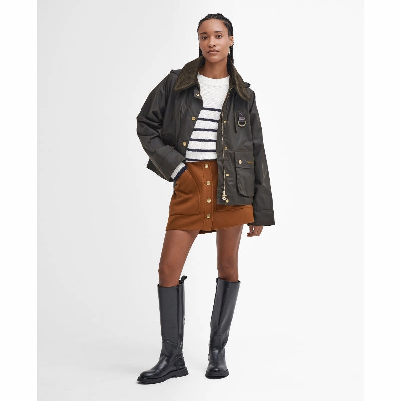 Today Only Hot Pick Barbour Reighton Wax Ladies Jacket - Olive/Ancient