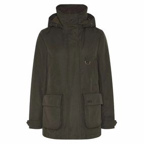 Barbour Retriever Ladies Waterproof Jacket - Olive Best Price Online
