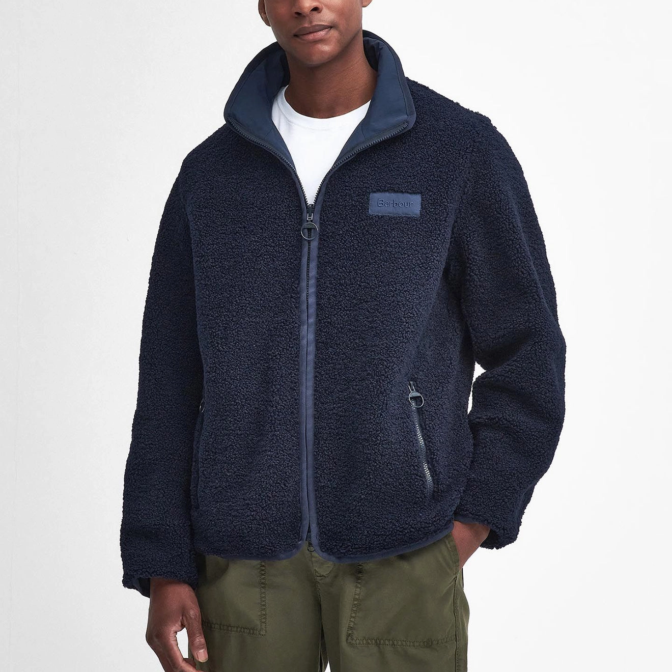 Barbour Reversible Fleece Jacket Navy Mega Discount Today Clearance Sale Now