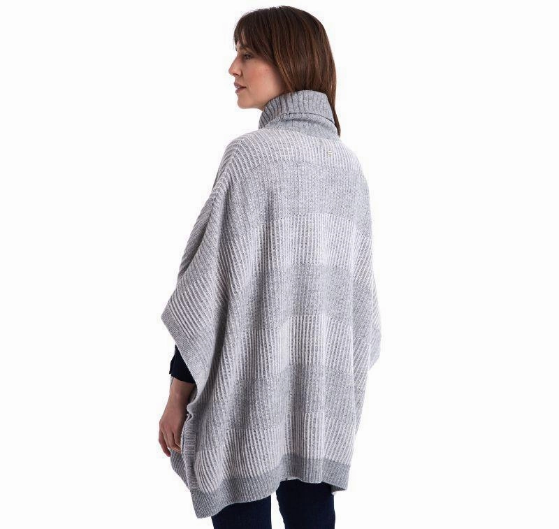 Barbour Rhona Ladies Cape - Grey Marl Grab It Now
