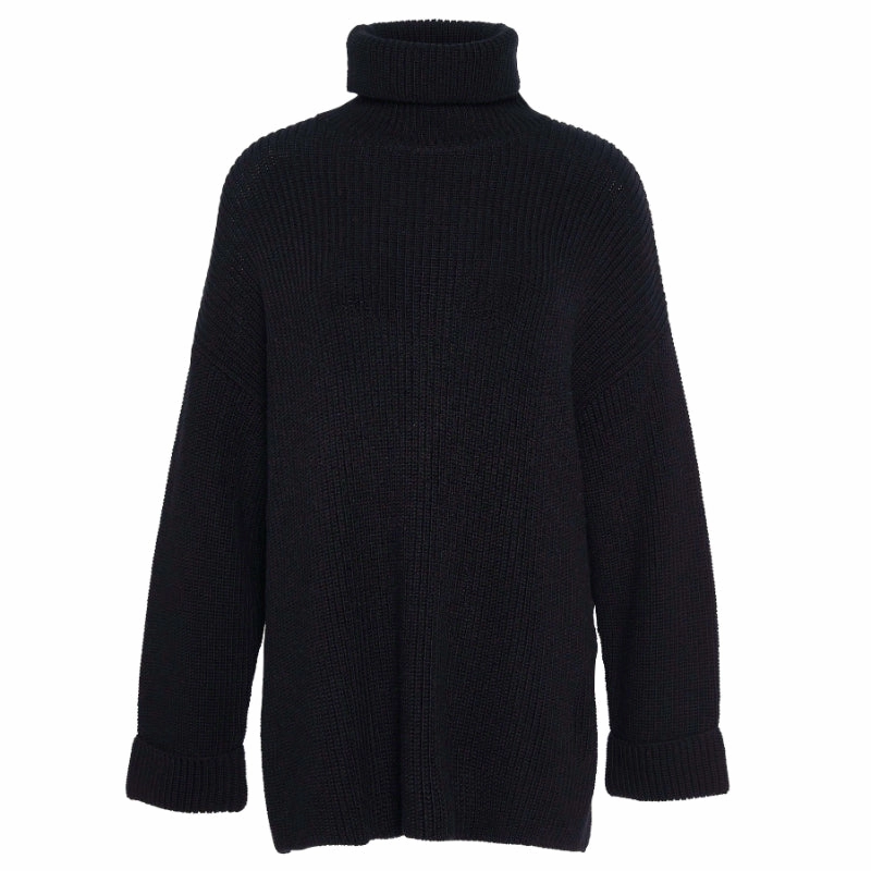 Barbour Rib Stitch Knitted Ladies Cape - Black Steal the Deal Now Grab Your Hot Pick