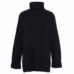 Barbour Rib Stitch Knitted Ladies Cape - Black Steal the Deal Now Grab Your Hot Pick