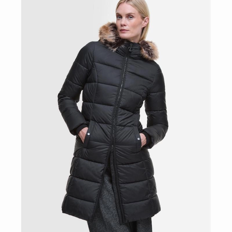 Barbour Rosoman Ladies Quilted Jacket - Black Big Savings Alert