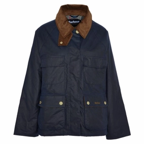 Limited Time Discount Exclusive Online Offer Barbour Ruth Ladies Wax Jacket - Royal Navy/Dress Tartan