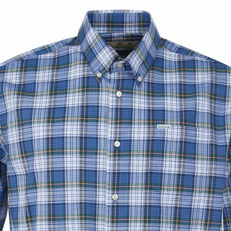 Today Only Special Barbour Sadle Mens Shirt - Navy