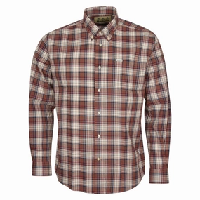 Barbour Sadle Mens Shirt - Rust Exclusive Hot Pick