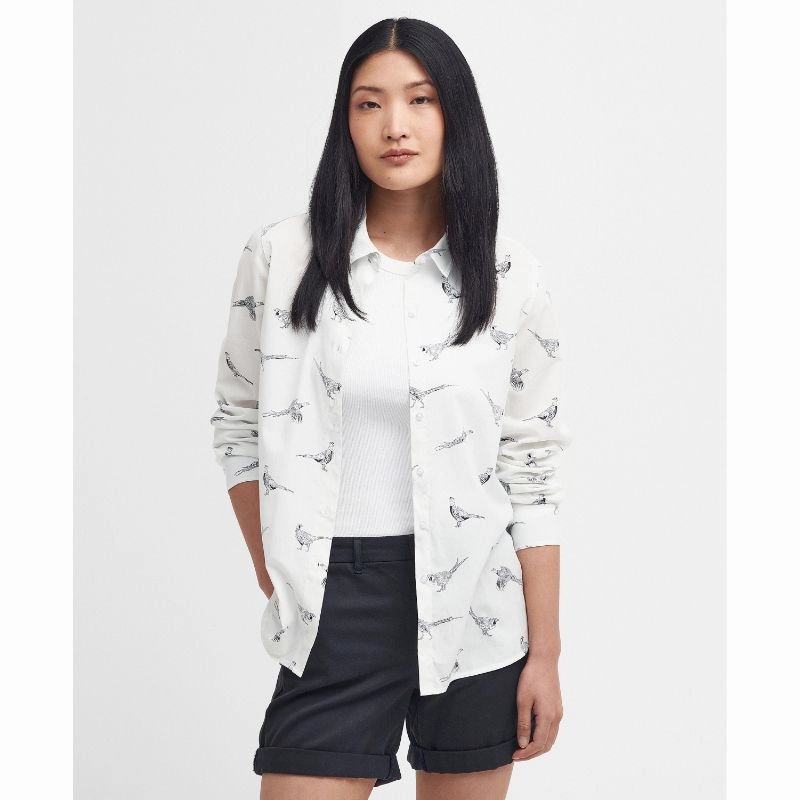 Barbour Safari Ladies Shirt - Pheasant Print Hot Sale Alert Trending Hot Picks