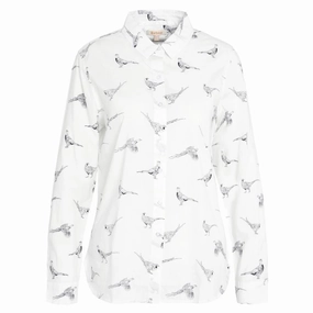 Barbour Safari Ladies Shirt - Pheasant Print Shop Today Save