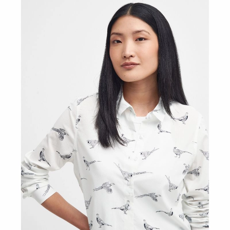 Dont Miss Hot Deals Sale Ending Soon Barbour Safari Ladies Shirt - Pheasant Print