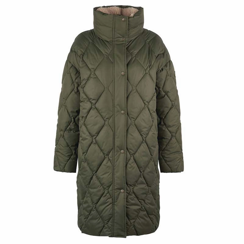 Barbour Samphire Ladies Quilted Coat - Deep Olive Dont Wait Save Today Only Hot Sale