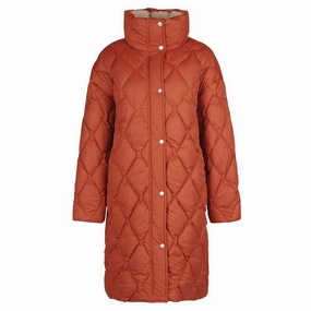 Dont Miss This Deal Barbour Samphire Ladies Quilted Coat - Spiced Pumpkin