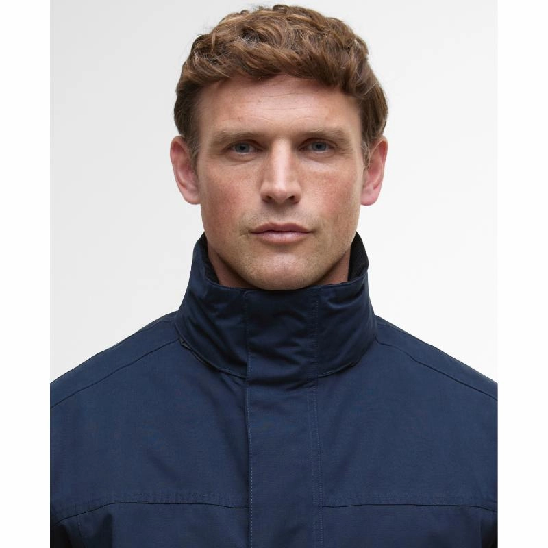 Barbour Sander Mens Waterproof Jacket - Navy Limited Stock Offer