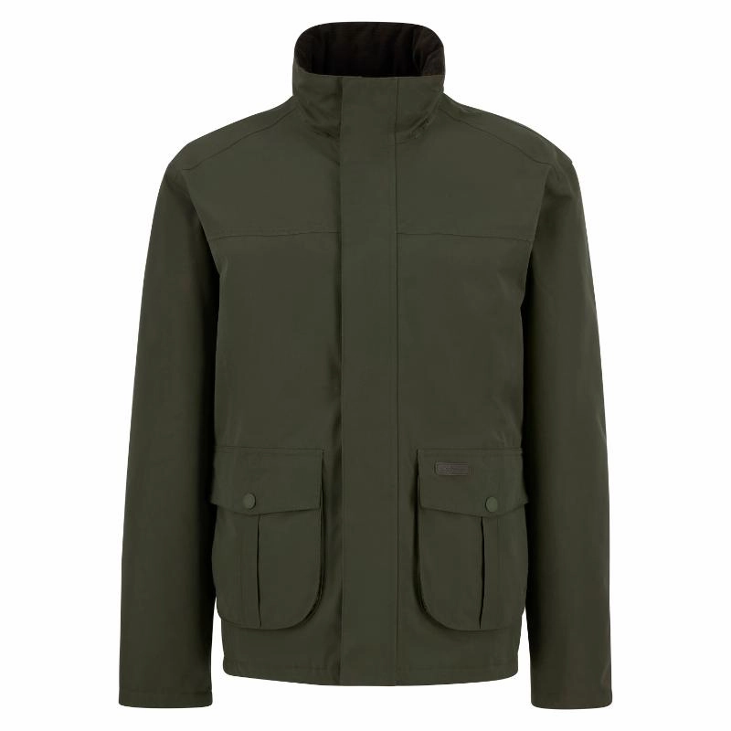 Barbour Sander Mens Waterproof Jacket - Olive Limited Time Discount Flash Deal Alert