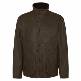 Shop Grab Offer Barbour Sander Mens Wax Jacket - Beech