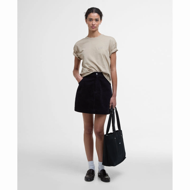 MustShop Sale Special Price Today Barbour Sandgate Ladies T-Shirt - Light Sand