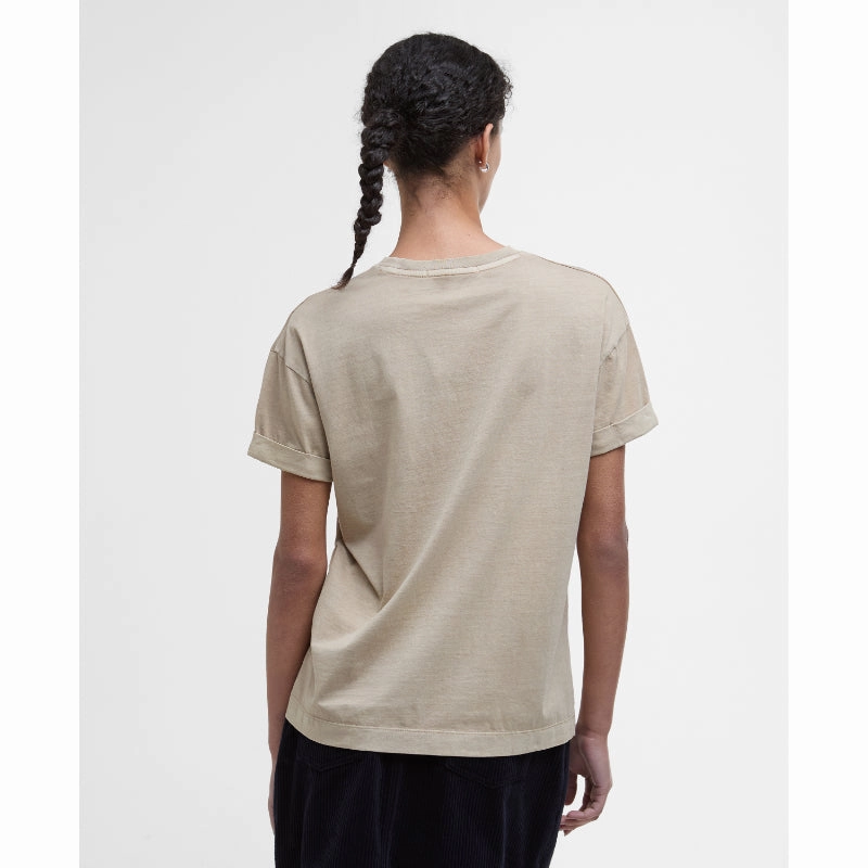 Barbour Sandgate Ladies T-Shirt - Light Sand Flash Sale Now