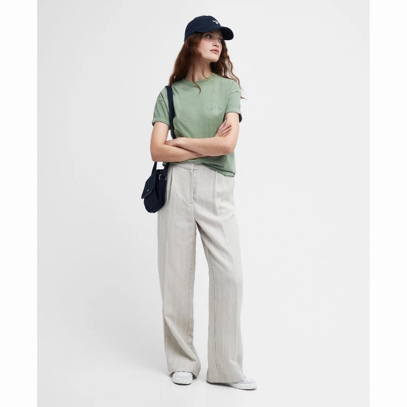 MustHave Clearance Barbour Sandgate Ladies T-Shirt - Nephrite Green
