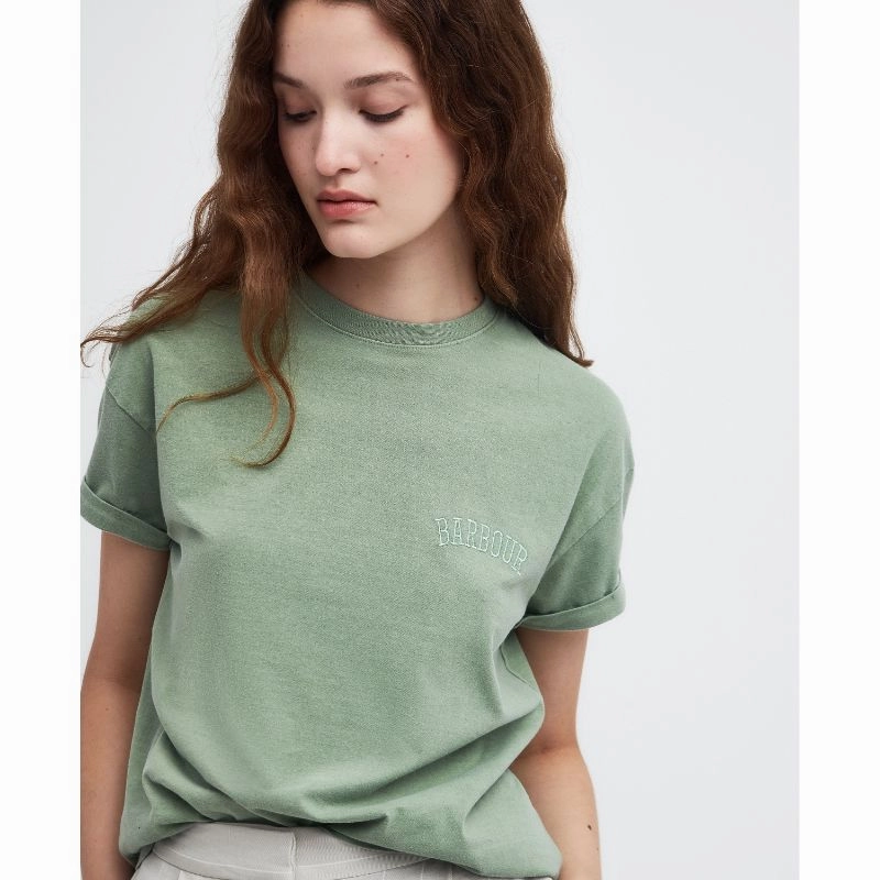 Barbour Sandgate Ladies T-Shirt - Nephrite Green Limited Time Hot Deal