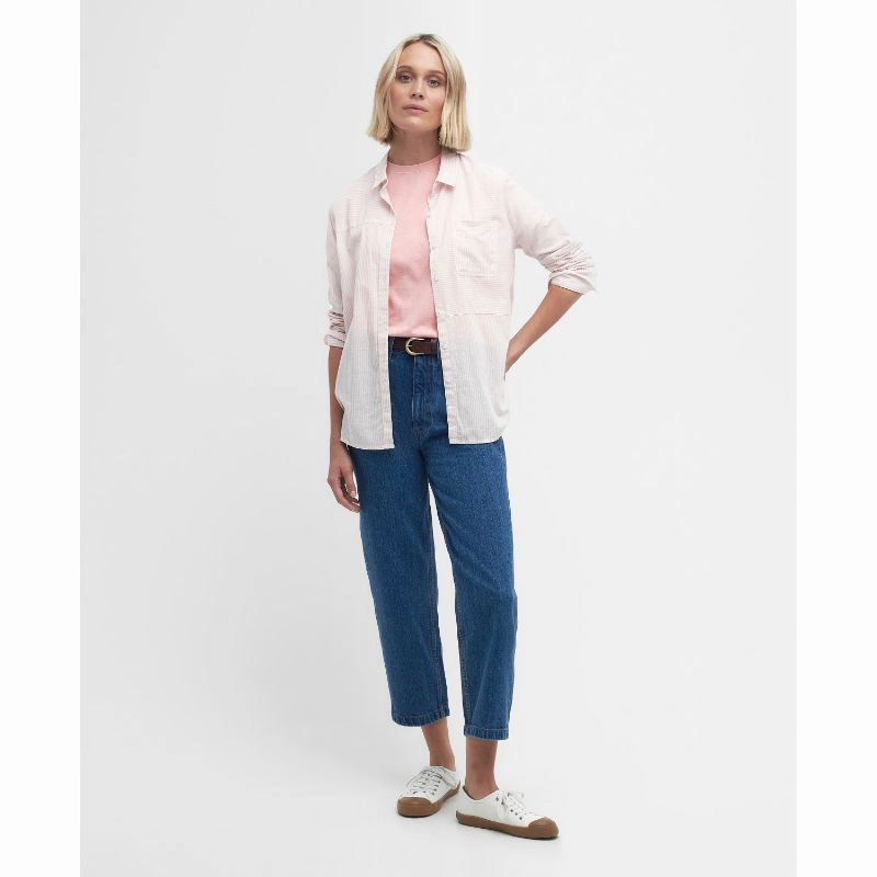 Barbour Sandgate Ladies T-Shirt - Shell Pink Shop Today Save