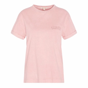Barbour Sandgate Ladies T-Shirt - Shell Pink Flash Discount Today