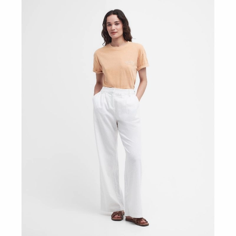 Dont Miss This Offer Barbour Sandgate Ladies T-Shirt - Soft Apricot