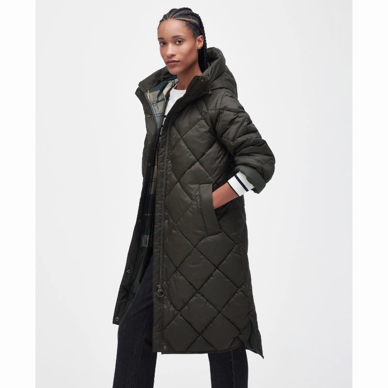 Big Savings Alert Big Hot Sale Barbour Sandyford Ladies Quilted Jacket - Sage/Ancient