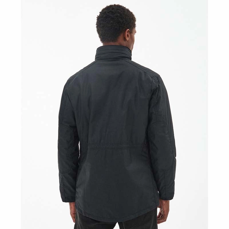 Barbour Sapper Mens Waxed Jacket - Black/Classic Deal Frenzy Today Flash Sale Now
