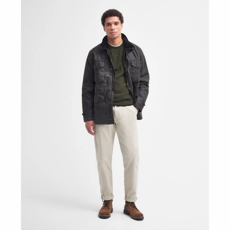 Barbour Sapper Mens Waxed Jacket - Olive Clearance Sale