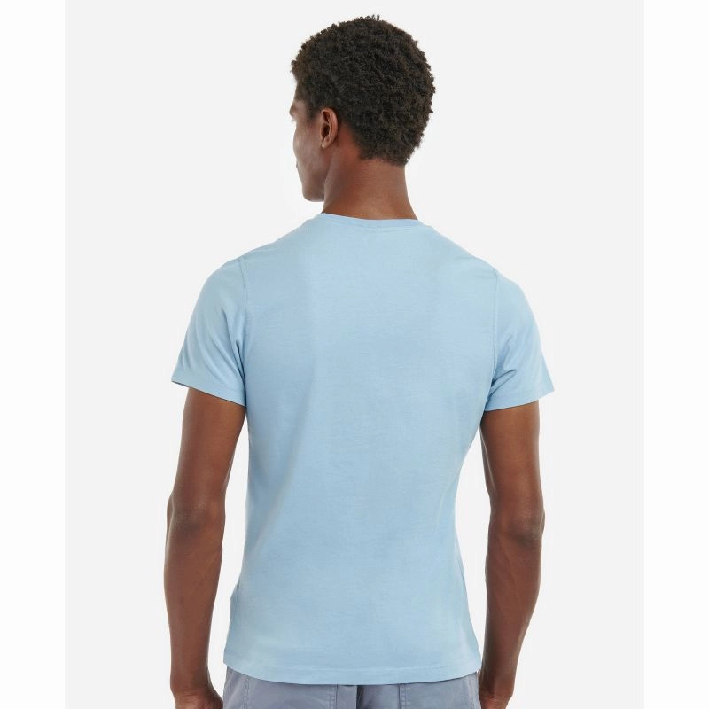 Barbour Satley Graphic Mens T-Shirt - Powder Blue Limited Time Hot Deal GiftWorthy Sale